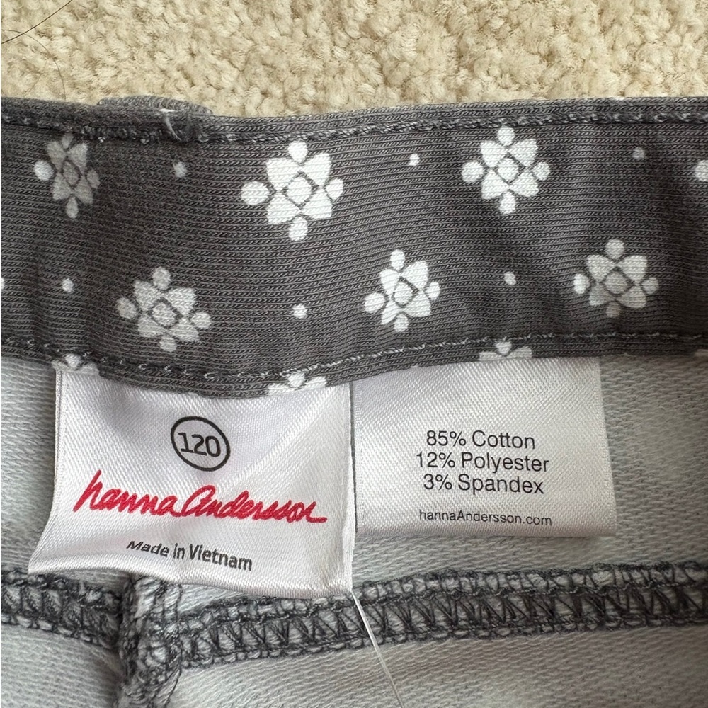 Hanna Andersson Gray Girl Jeans size 120 NEW - Picture 4 of 7